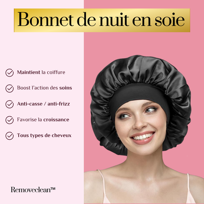 Removeclean™ -  Bonnet de nuit en soie